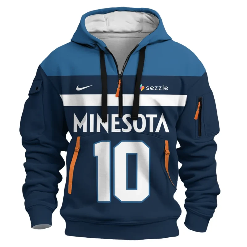 Mike Conley Basketball Hoodie Half Zipper NBA 2025 For Fan Mike Conley HVN1026TWMC052825HODZ - Image 2
