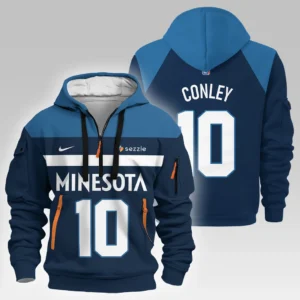 Mike Conley Basketball Hoodie Half Zipper NBA 2025 For Fan Mike Conley HVN1026TWMC052825HODZ