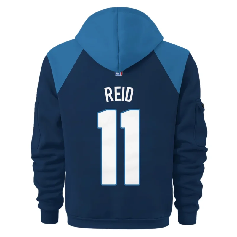 Naz Reid Basketball Hoodie Half Zipper NBA 2025 For Fan Naz Reid HVN1026TWNR052825HODZ - Image 3