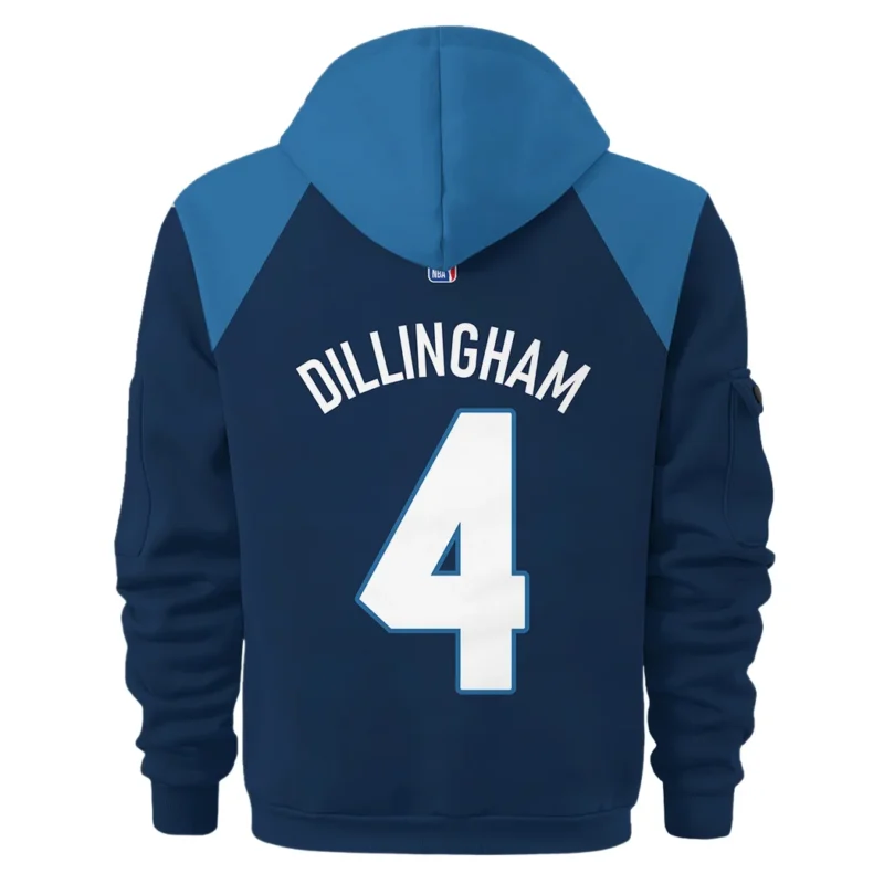 Rob Dillingham Basketball Hoodie Half Zipper NBA 2025 For Fan Rob Dillingham HVN1026TWRD052825HODZ - Image 3