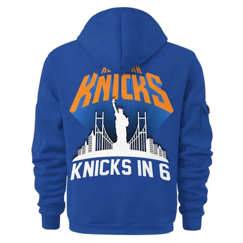Basketball Hoodie Half Zipper NBA 2025 For Fan Basketball HVN1027KNICKS052825HODZ - Image 3