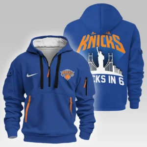 Basketball Hoodie Half Zipper NBA 2025 For Fan Basketball HVN1027KNICKS052825HODZ