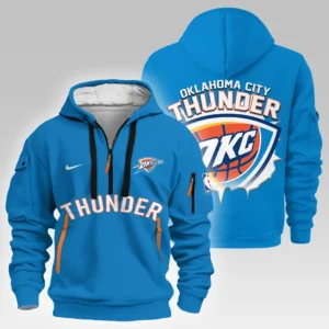 Basketball Hoodie Half Zipper NBA 2025 For Fan Basketball HVN1027THUNDER052825HODZ