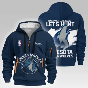 Basketball Hoodie Half Zipper NBA 2025 For Fan Basketball HVN1027WOLVES052825HODZ