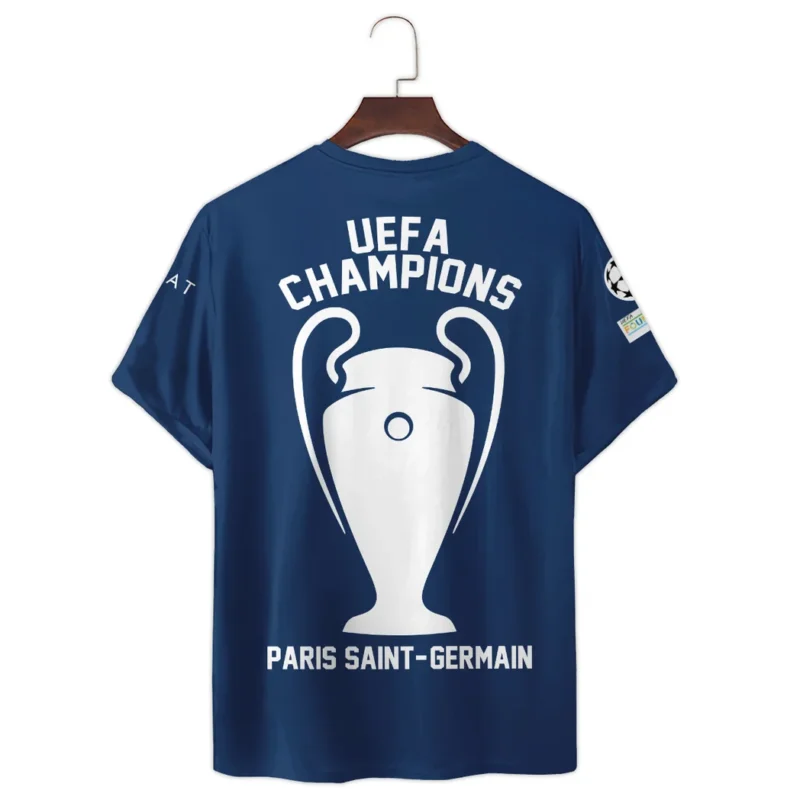 Football Star T-Shirt UEFA Champion League 2025 For Sport Fans HVN1033PSG053125TS3D - Image 3