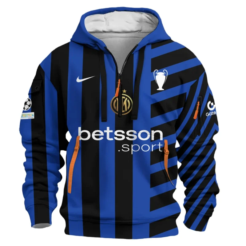 Football Hoodie Half Zipper UEFA Champion League 2025 For Fan Football HVN1034INTR053125HODZ - Image 2