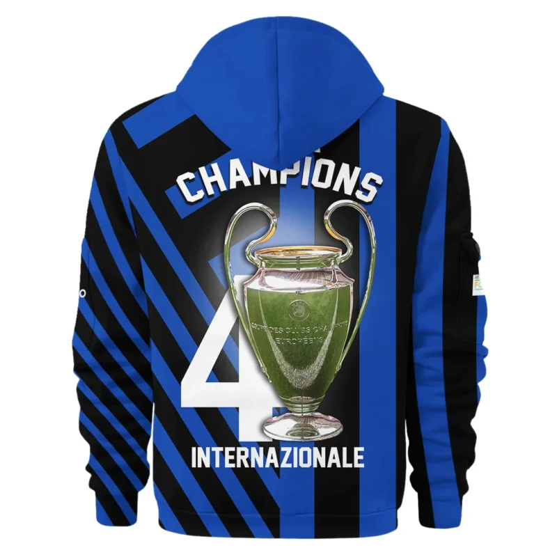 Football Hoodie Half Zipper UEFA Champion League 2025 For Fan Football HVN1034INTR053125HODZ - Image 3