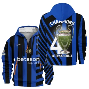 Football Hoodie Half Zipper UEFA Champion League 2025 For Fan Football HVN1034INTR053125HODZ