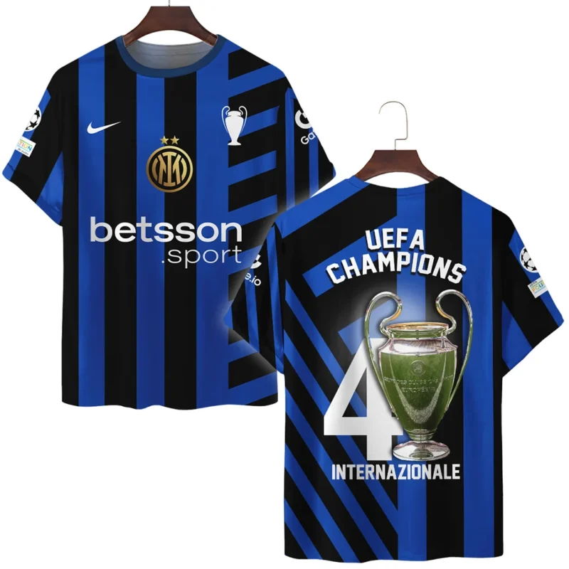 Football Club T-Shirt UEFA Champion League 2025 For Fan Football Club HVN1034INTR053125TS3D
