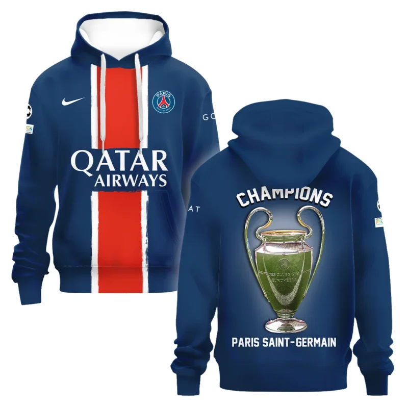 Football Hoodie UEFA Champion League 2025 For Fan Football HVN1034PSG053125HOD