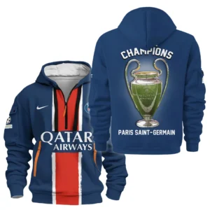 Football Hoodie Half Zipper UEFA Champion League 2025 For Fan Football HVN1034PSG053125HODZ