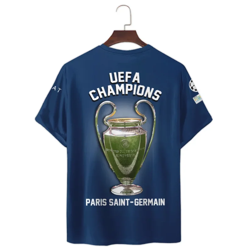 Football Star T-Shirt UEFA Champion League 2025 For Sport Fans HVN1034PSG053125TS3D - Image 3