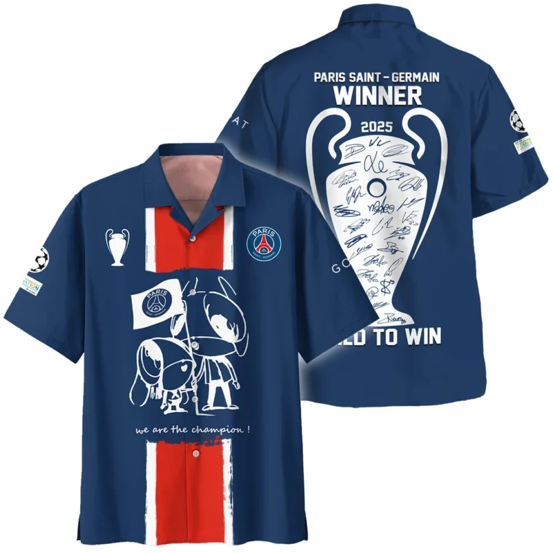 Football Star Hawaiian shirt UEFA Champion 2025 For Sport Fans HVN1035C1WIN060225HAW