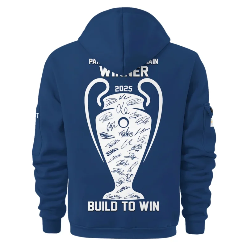 Football Hoodie Half Zipper UEFA Champion 2025 For Fan Football HVN1035C1WIN060225HODZ - Image 3