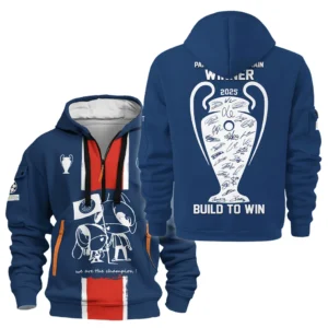 Football Hoodie Half Zipper UEFA Champion 2025 For Fan Football HVN1035C1WIN060225HODZ