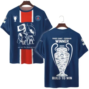 Football Star T-Shirt UEFA Champion 2025 For Sport Fans HVN1035C1WIN060225TS3D