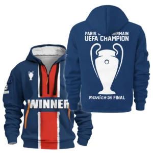Football Hoodie Half Zipper UEFA Champion 2025 For Fan Football HVN1036C1060225HODZ