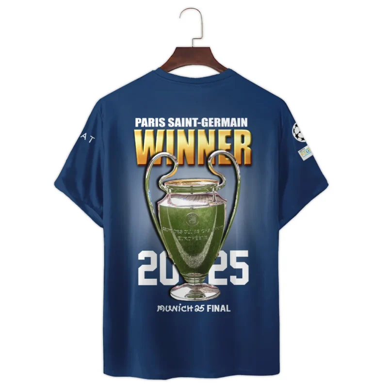 Football Star T-Shirt UEFA Champion 2025 For Sport Fans HVN1039C1060225TS3D - Image 3