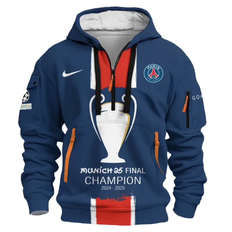 Football Hoodie Half Zipper UEFA Champion 2025 For Fan Football HVN1040C1060325HODZ - Image 2