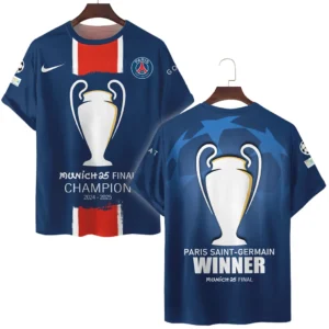 Football Star T-Shirt UEFA Champion 2025 For Sport Fans HVN1040C1060325TS3D