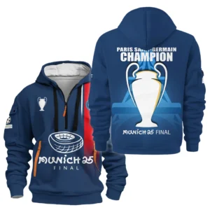 Football Hoodie Half Zipper UEFA Champion 2025 For Fan Football HVN1041C1060325HODZ