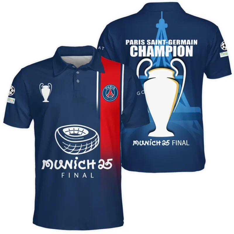 Football Star Polo Shirt UEFA Champion 2025 For Sport Fans HVN1041C1060325POS
