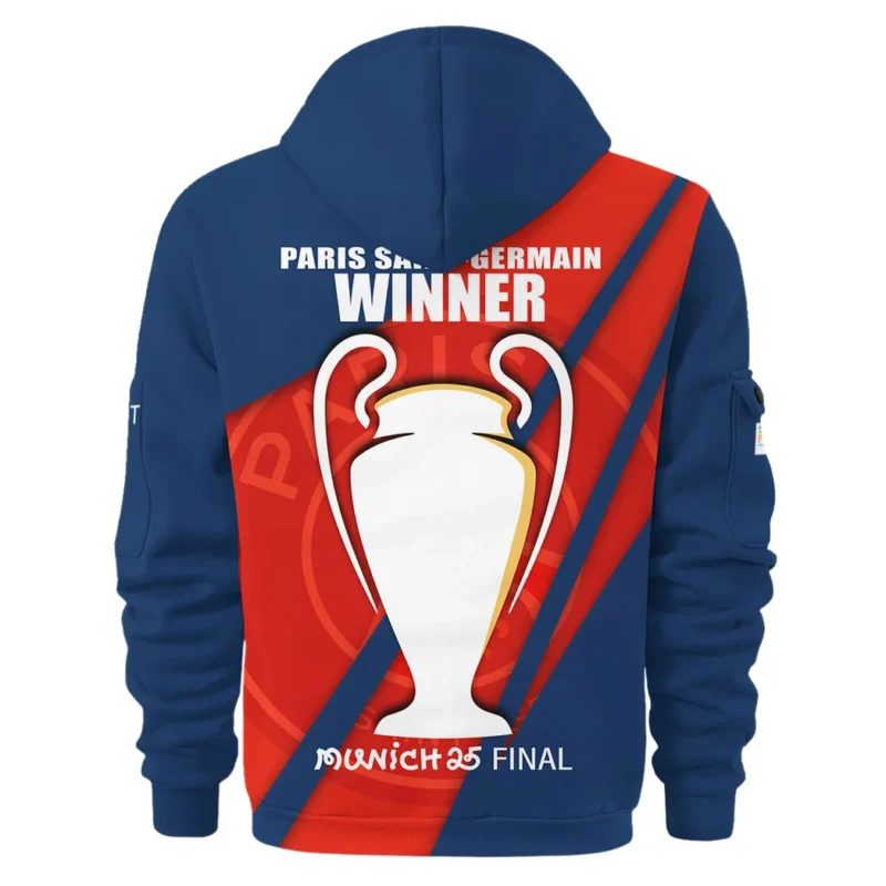 Football Hoodie Half Zipper UEFA Champion 2025 For Fan Football HVN1042C1060325HODZ - Image 3