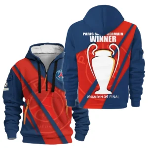 Football Hoodie Half Zipper UEFA Champion 2025 For Fan Football HVN1042C1060325HODZ