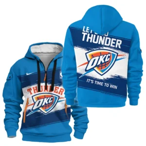 Basketball Hoodie Half Zipper NBA 2025 For Fan Basketball HVN1044OKC060325HODZ