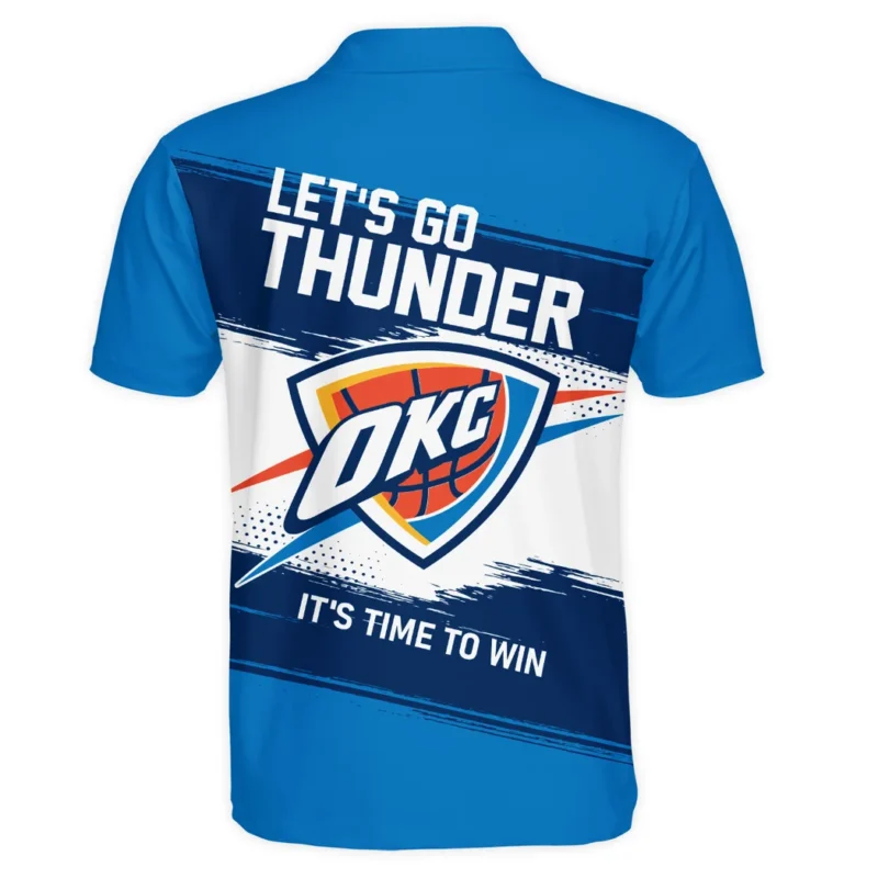 Basketball Club Polo Shirt NBA 2025 For Fan Basketball Club HVN1044OKC060325POS - Image 3
