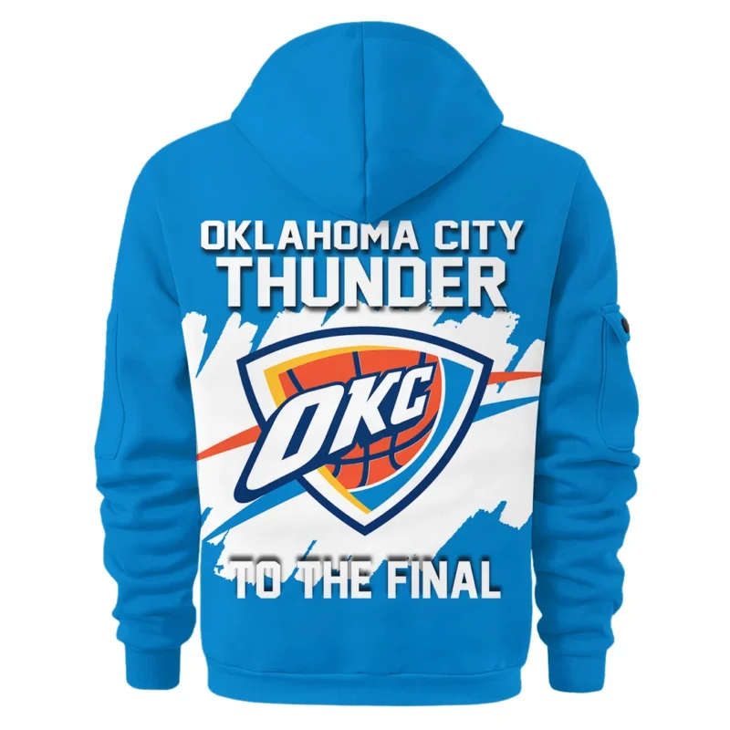 Basketball Hoodie Half Zipper NBA 2025 For Fan Basketball HVN1045THUNDER060325HODZ - Image 3