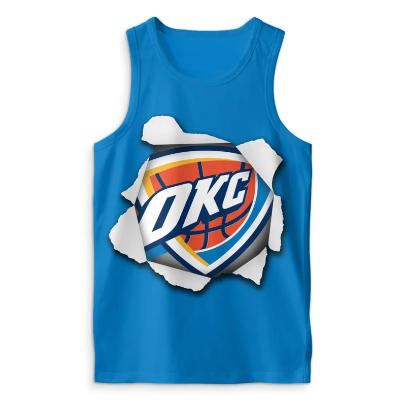 Basketball Club Tanktop NBA 2025 For Fan Basketball Club HVN1045THUNDER060325TOP - Image 2