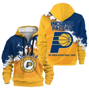 Basketball Hoodie Half Zipper NBA 2025 For Fan Basketball HVN1047PACER060425HODZ