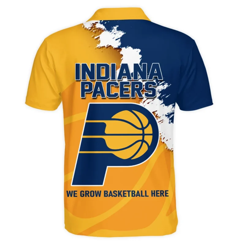 Basketball Team Polo Shirt NBA 2025 For Fan Basketball Team HVN1047PACER060425POS - Image 3