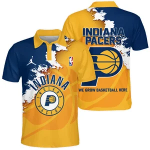 Basketball Team Polo Shirt NBA 2025 For Fan Basketball Team HVN1047PACER060425POS