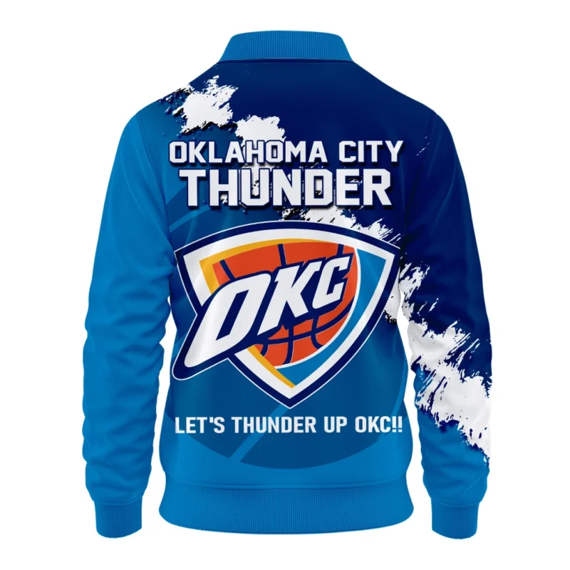 Basketball Bomber Jacket NBA 2025 For Fan Basketball HVN1047THUNDER060425BOB - Image 3