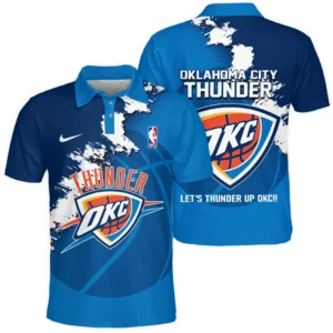 Basketball Club Polo Shirt NBA 2025 For Fan Basketball Club HVN1047THUNDER060425POS