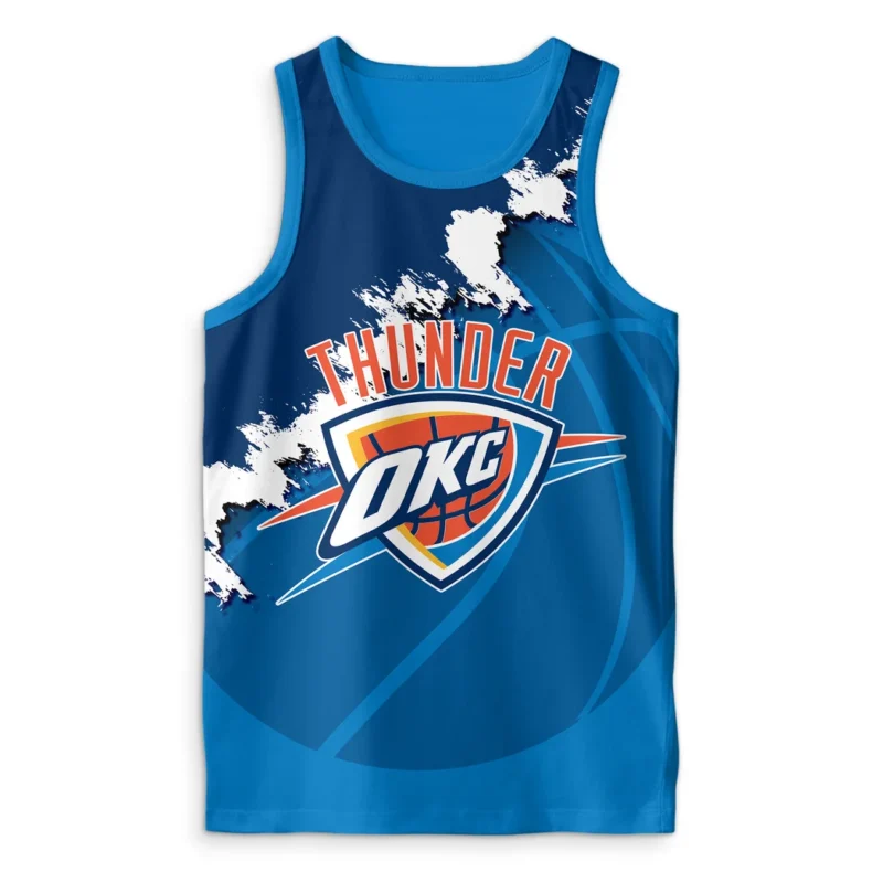 Basketball Club Tanktop NBA 2025 For Fan Basketball Club HVN1047THUNDER060425TOP - Image 2