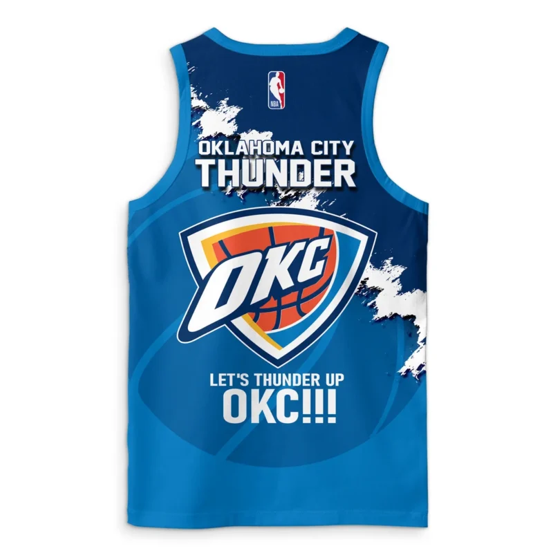 Basketball Club Tanktop NBA 2025 For Fan Basketball Club HVN1047THUNDER060425TOP - Image 3