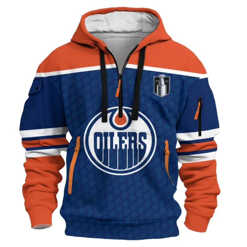 Hockey Hoodie Half Zipper NHL 2025 For Sport Fans HVN1048OILER060525HODZ - Image 2