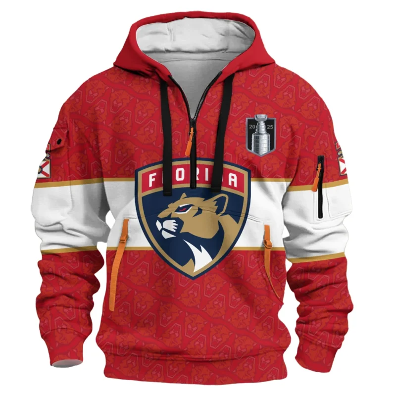 Hockey Hoodie Half Zipper NHL 2025 For Sport Fans HVN1048PANTHERS060525HODZ - Image 2