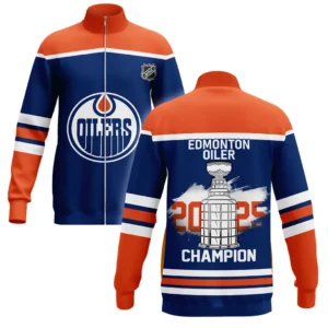 Hockey Stand Collar Jacket NHL 2025 For Sport Fans HVN1050OILER060525SCJ