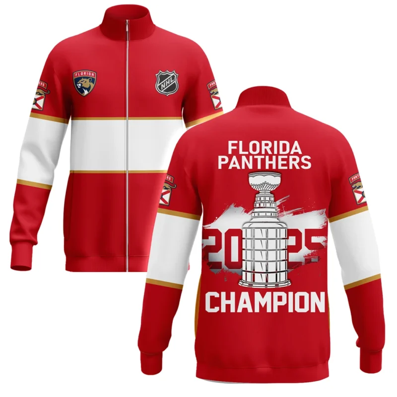 Hockey Stand Collar Jacket NHL 2025 For Sport Fans HVN1050PANTHER060525SCJ