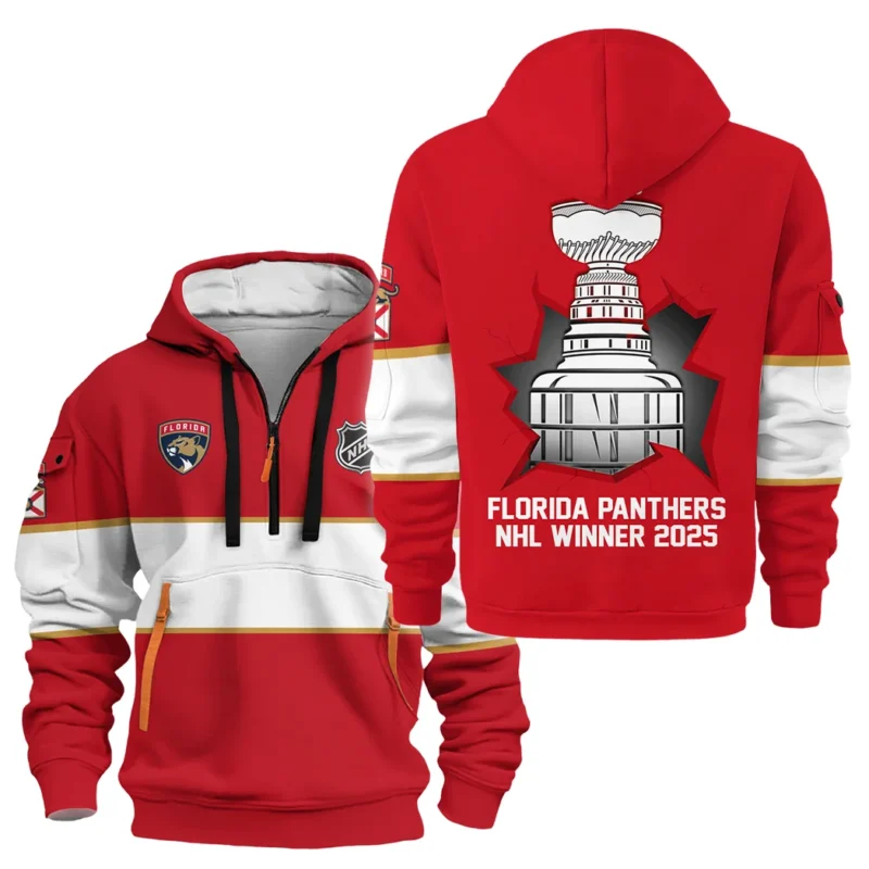 Hockey Hoodie Half Zipper NHL 2025 For Sport Fans HVN1051PTS060525HODZ