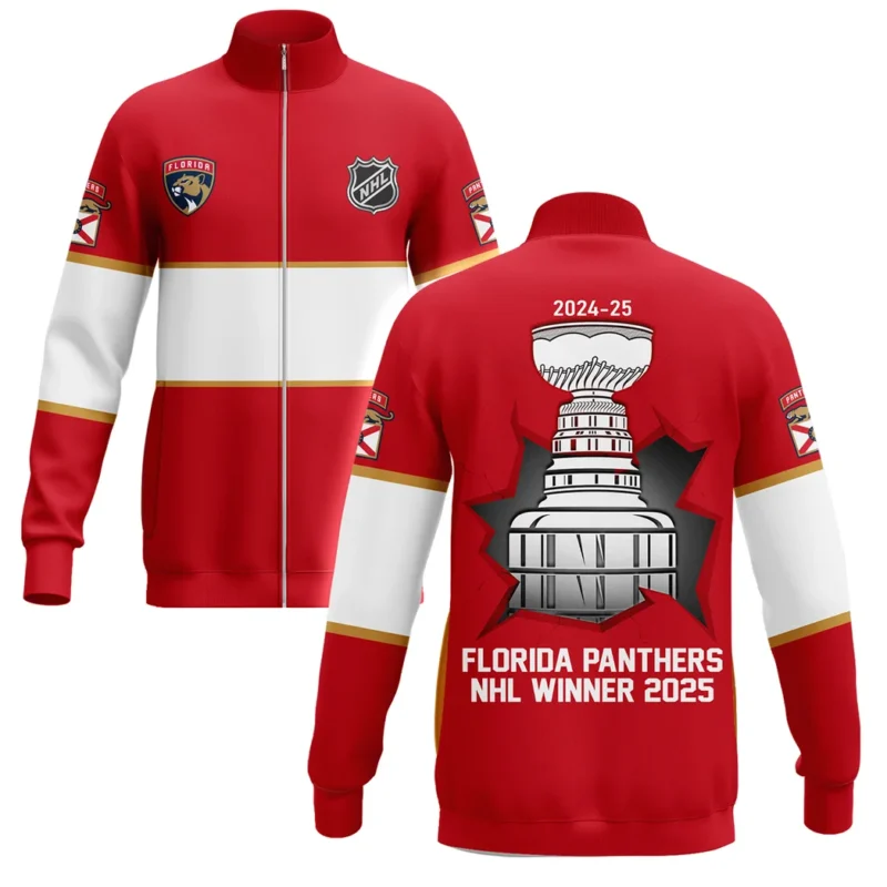 Hockey Stand Collar Jacket NHL 2025 For Sport Fans HVN1051PTS060525SCJ
