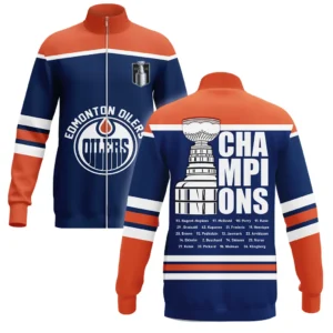 Hockey Stand Collar Jacket NHL 2025 For Sport Fans HVN1052OILS060525SCJ