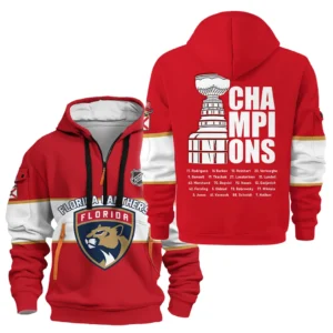 Hockey Hoodie Half Zipper NHL 2025 For Sport Fans HVN1052PNTH060525HODZ