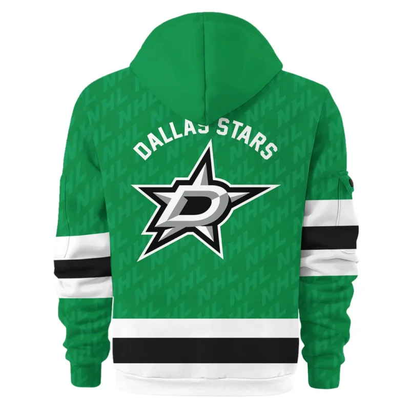 Hockey Hoodie Half Zipper NHL 2025 For Sport Fans HVN1053DAL060625HODZ - Image 3