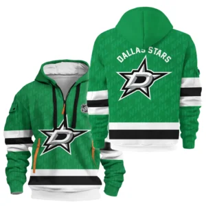 Hockey Hoodie Half Zipper NHL 2025 For Sport Fans HVN1053DAL060625HODZ