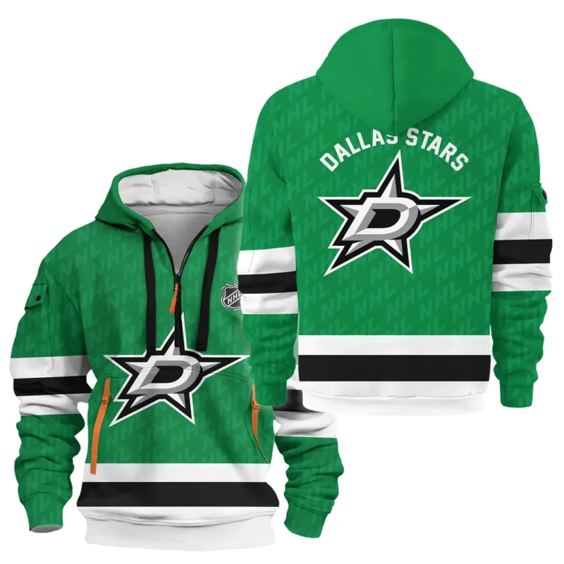 Hockey Hoodie Half Zipper NHL 2025 For Sport Fans HVN1053DAL060625HODZ